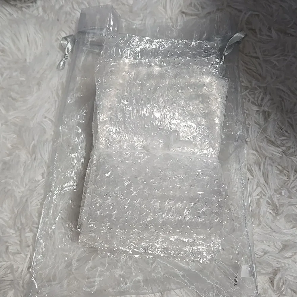 Organza Bigger Gift 1 Bag with 20 Bubble Bag Bundle Supplies Mail